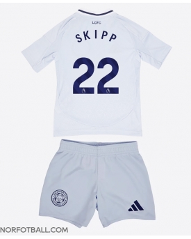 Billige Fotballdrakt Leicester City Oliver Skipp #22 Replika Tredjedraktsett Barn 2024-25 Kortermet (med bukser)